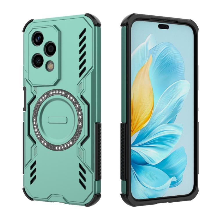 For Honor 200 Lite 5G Global Butterfly Armor MagSafe Magnetic Ring Shockproof Phone Case