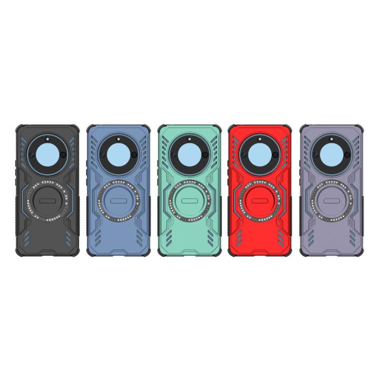 For Honor X50 5G Butterfly Armor MagSafe Magnetic Ring Shockproof Phone Case