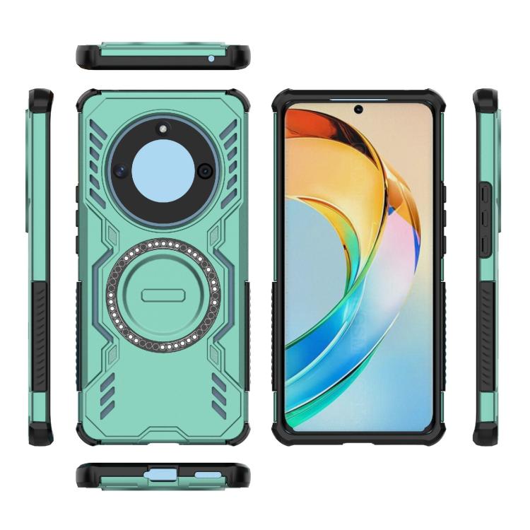 For Honor X50 5G Butterfly Armor MagSafe Magnetic Ring Shockproof Phone Case