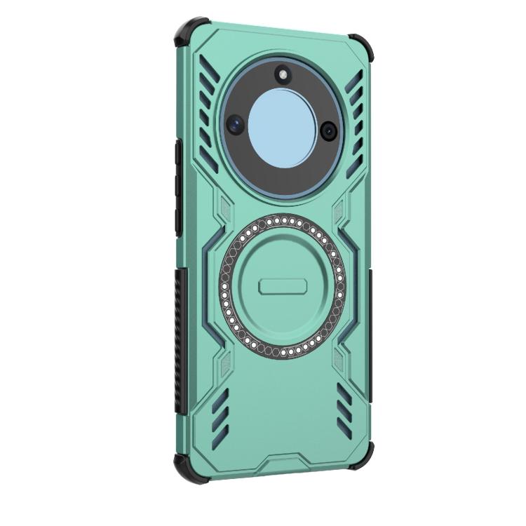 For Honor X50 5G Butterfly Armor MagSafe Magnetic Ring Shockproof Phone Case