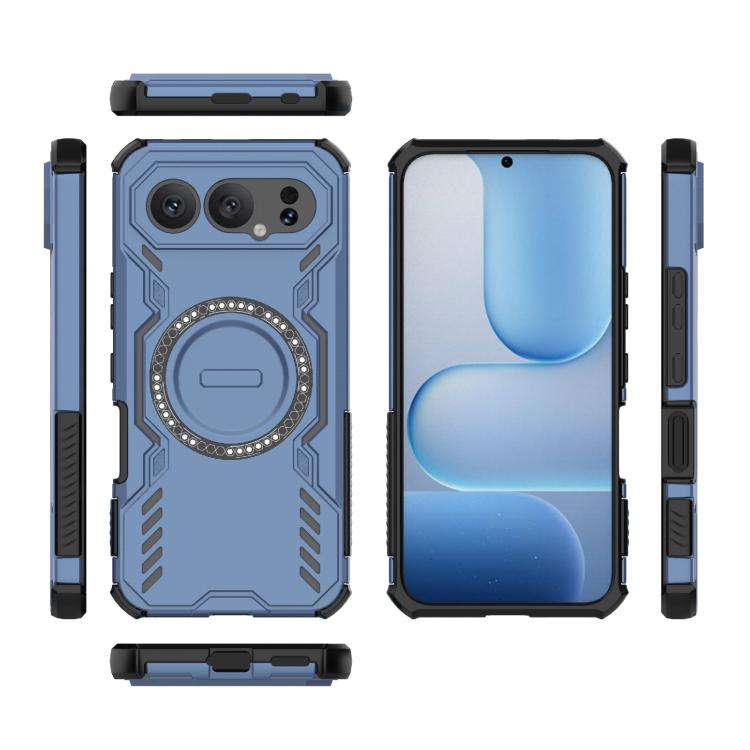 For Honor 500 Pro 5G Global 155.8mm Butterfly Armor MagSafe Magnetic Ring Shockproof Phone Case