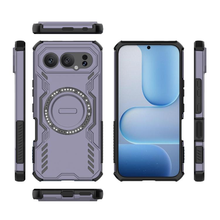 For Honor 500 Pro 5G Global 155.8mm Butterfly Armor MagSafe Magnetic Ring Shockproof Phone Case