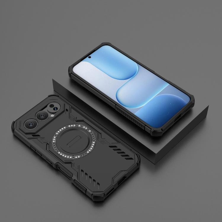 For Honor 500 Pro 5G Global 155.8mm Butterfly Armor MagSafe Magnetic Ring Shockproof Phone Case