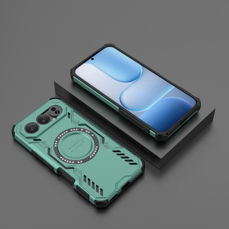 For Honor 500 Pro 5G Global 155.8mm Butterfly Armor MagSafe Magnetic Ring Shockproof Phone Case
