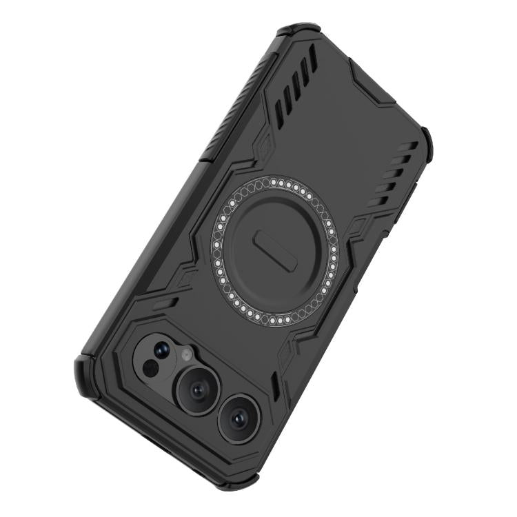 For Honor 500 Pro 5G Global 155.8mm Butterfly Armor MagSafe Magnetic Ring Shockproof Phone Case