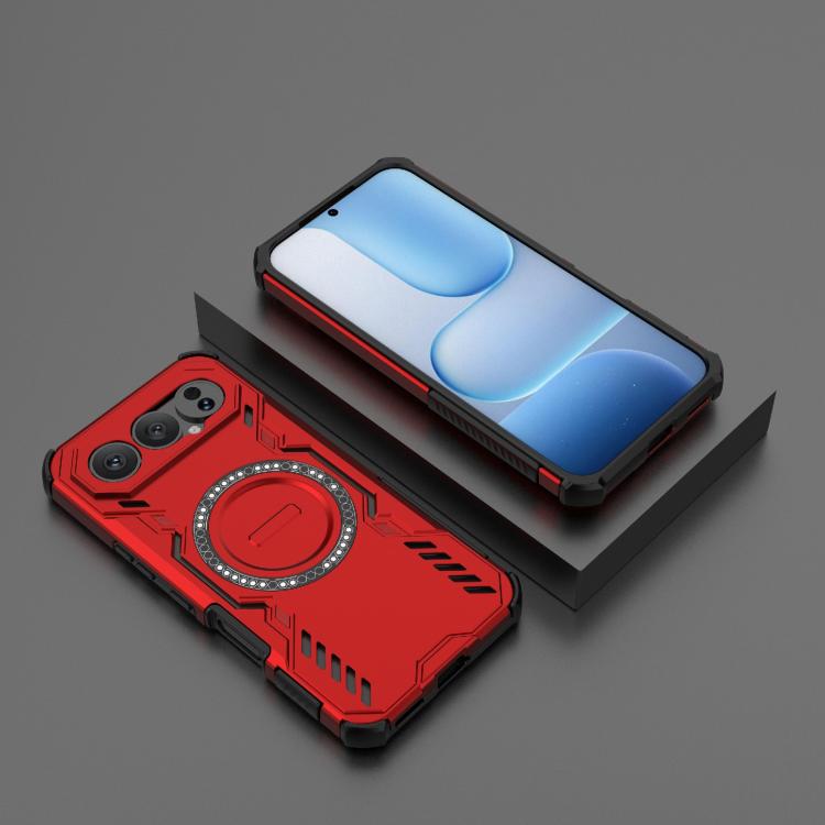 For Honor 500 Pro 5G Global 155.8mm Butterfly Armor MagSafe Magnetic Ring Shockproof Phone Case