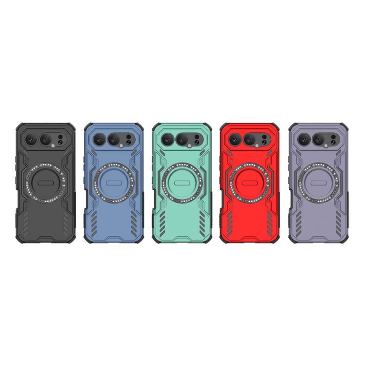 For Honor 500 Pro 5G Global 155.8mm Butterfly Armor MagSafe Magnetic Ring Shockproof Phone Case