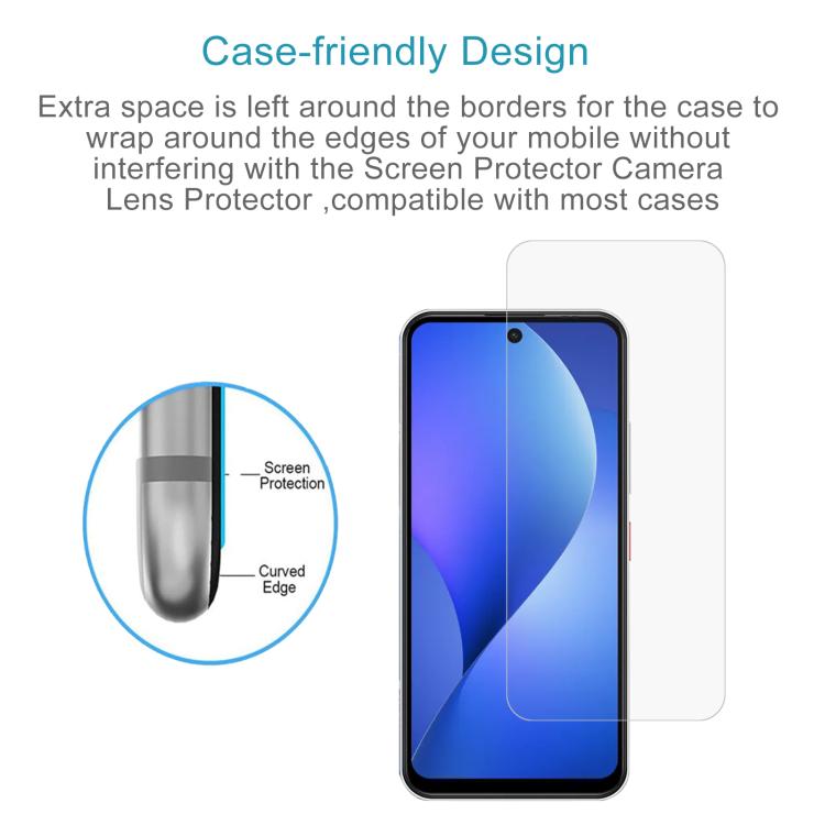 For Meizu Mblu 22 Pro 50pcs 0.26mm 9H 2.5D Tempered Glass Film
