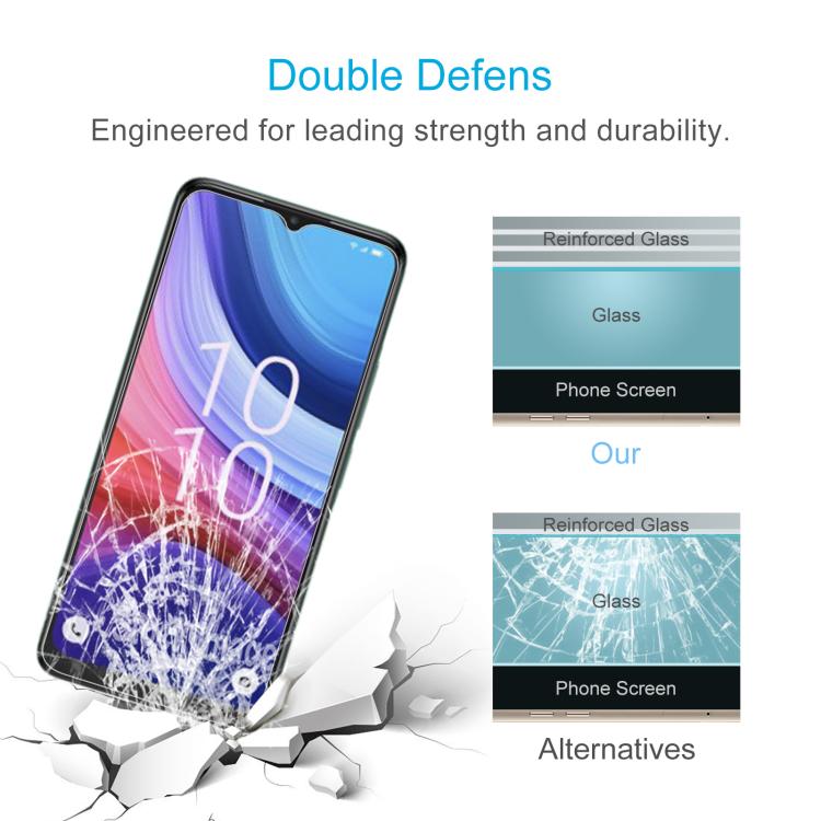 For alcatel 3 2025 10pcs 0.26mm 9H 2.5D Tempered Glass Film