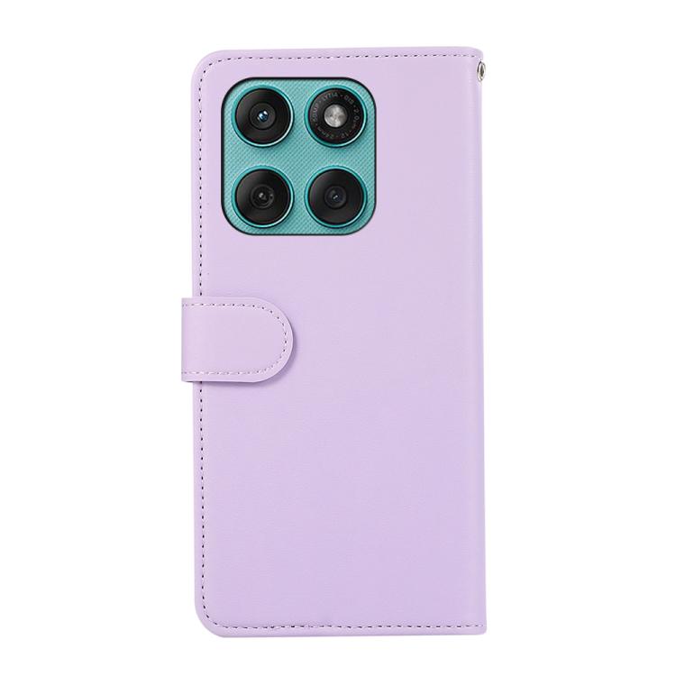 For Motorola Edge 60 Fusion ABEEL Delicate Texture Splicing RFID Leather Phone Case