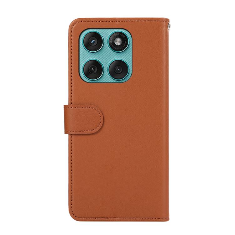 For Motorola Edge 60 Fusion ABEEL Delicate Texture Splicing RFID Leather Phone Case