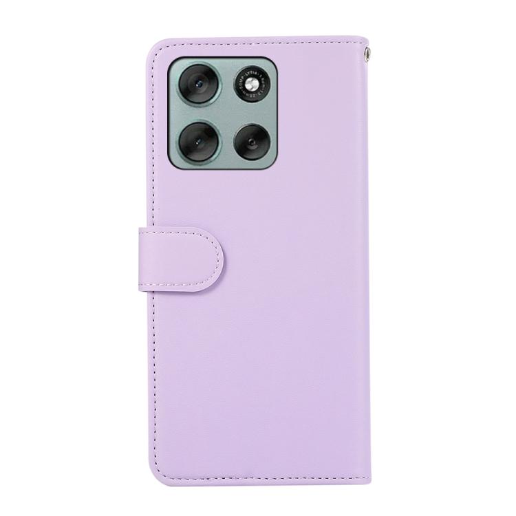 For Motorola Moto G86 5G ABEEL Delicate Texture Splicing RFID Leather Phone Case