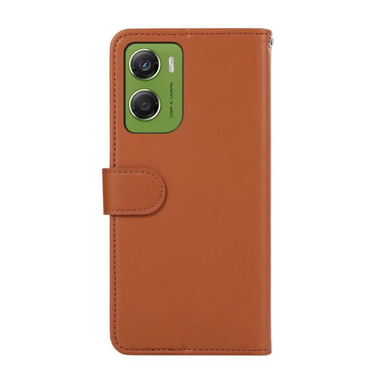 For Motorola Moto G06 4G ABEEL Delicate Texture Splicing RFID Leather Phone Case