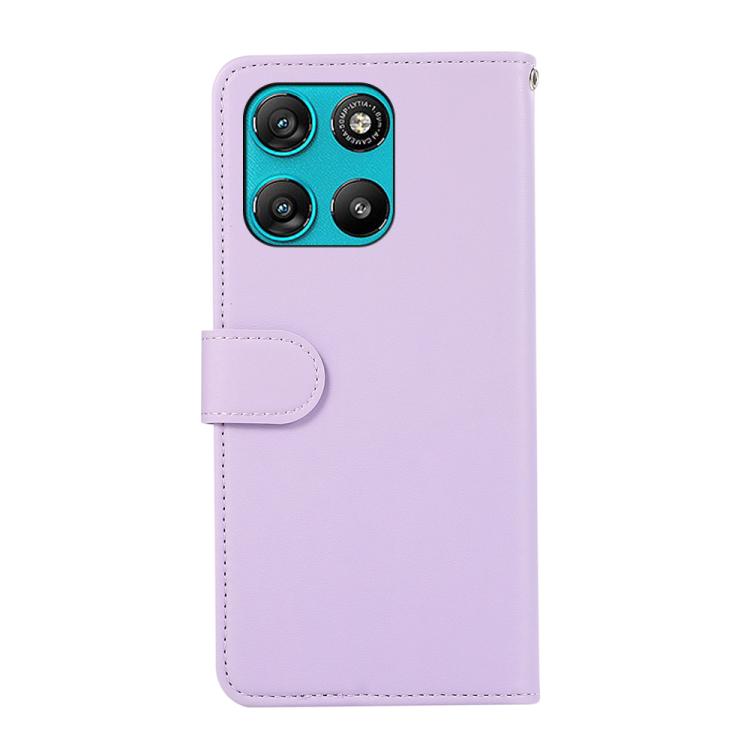 For Motorola Moto G67 Power/G57 Power ABEEL Delicate Texture Splicing RFID Leather Phone Case