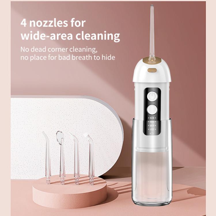 FY-B302 Smart Oral Teeth Irrigator Portable Retractable Electric Water Flosser, 200ml Water Tank