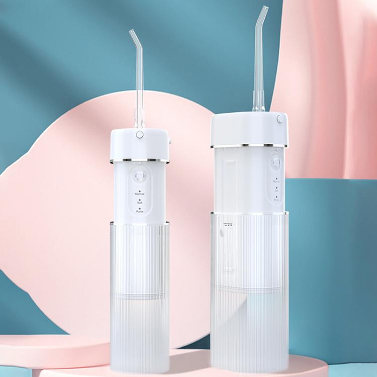 WF-B309 Retractable Electric Water Flosser Portable Oral Irrigator, 190ml Water Tank - White