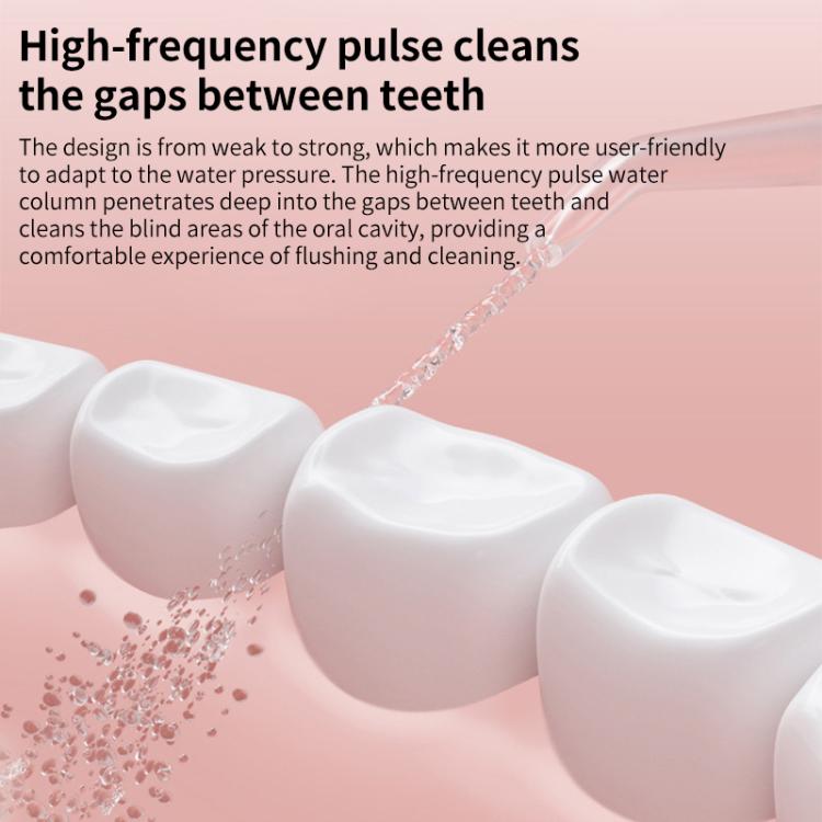 WF-B309 Retractable Electric Water Flosser Portable Oral Irrigator, 190ml Water Tank - White