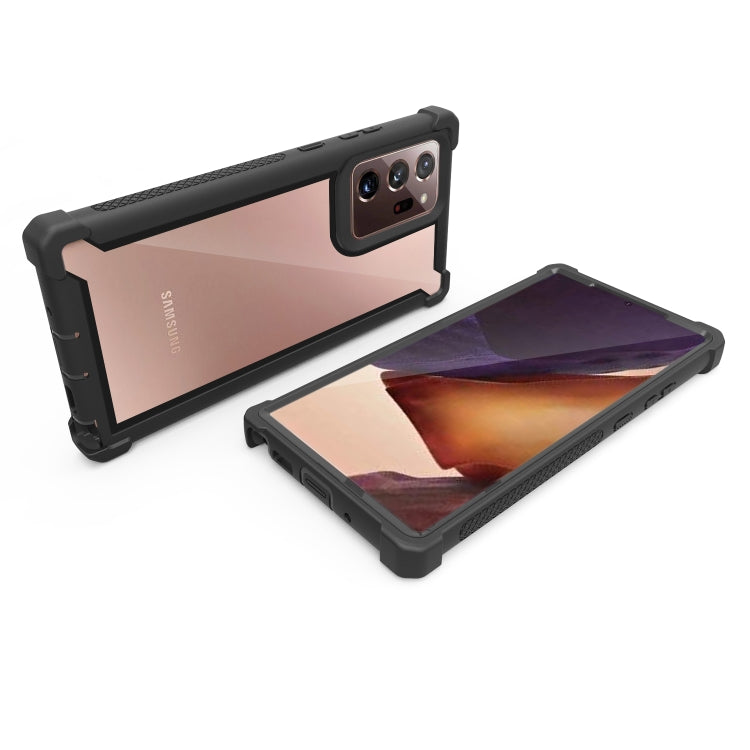 For Samsung Galaxy Note20 Four-corner Shockproof All-inclusive Transparent Space Protective Case