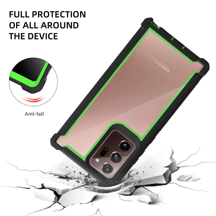 For Samsung Galaxy Note20 Four-corner Shockproof All-inclusive Transparent Space Protective Case
