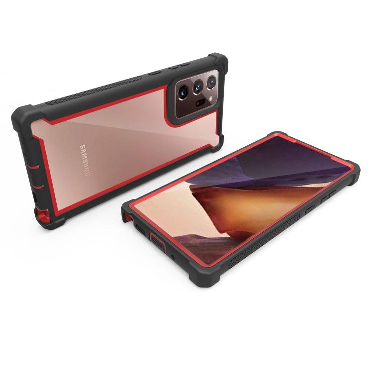 For Samsung Galaxy Note20 Four-corner Shockproof All-inclusive Transparent Space Protective Case