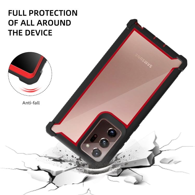 For Samsung Galaxy Note20 Four-corner Shockproof All-inclusive Transparent Space Protective Case