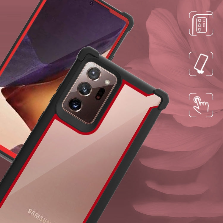 For Samsung Galaxy Note20 Four-corner Shockproof All-inclusive Transparent Space Protective Case