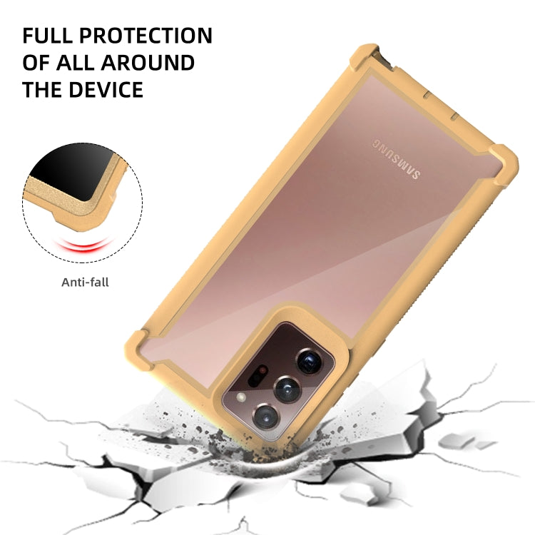 For Samsung Galaxy Note20 Four-corner Shockproof All-inclusive Transparent Space Protective Case