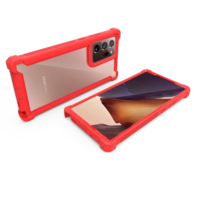 For Samsung Galaxy Note20 Four-corner Shockproof All-inclusive Transparent Space Protective Case