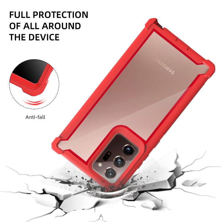 For Samsung Galaxy Note20 Four-corner Shockproof All-inclusive Transparent Space Protective Case