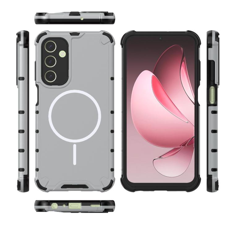 For Samsung Galaxy A25 4G / 5G Grating Solid Color MagSafe Magnetic Phone Case
