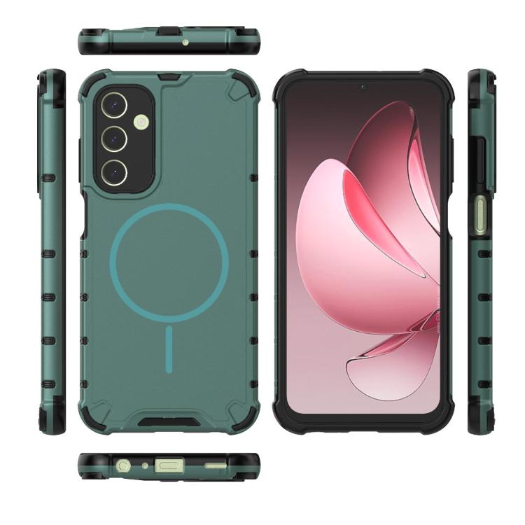 For Samsung Galaxy A25 4G / 5G Grating Solid Color MagSafe Magnetic Phone Case