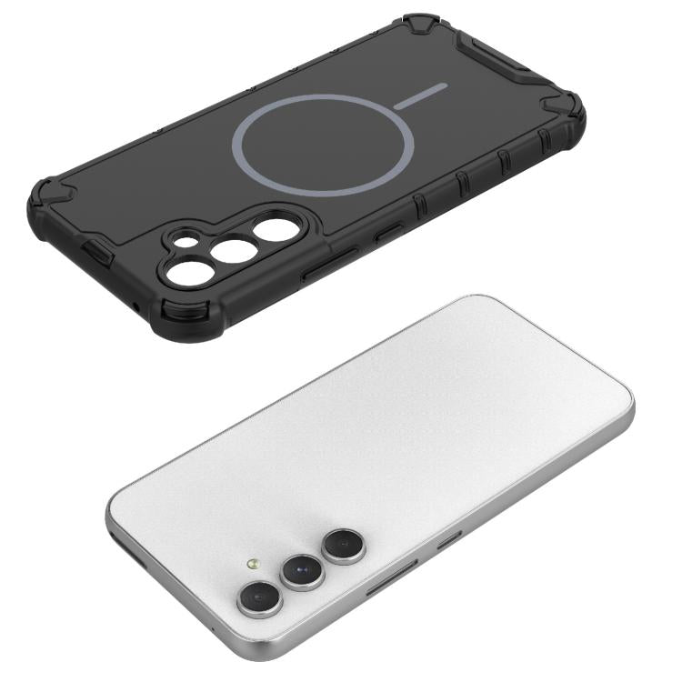 For Samsung Galaxy A54 5G Grating Solid Color MagSafe Magnetic Phone Case