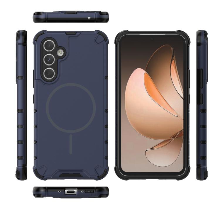 For Samsung Galaxy A54 5G Grating Solid Color MagSafe Magnetic Phone Case