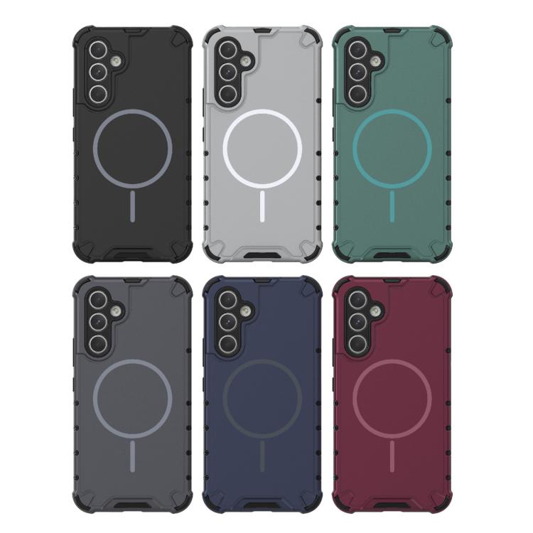 For Samsung Galaxy A54 5G Grating Solid Color MagSafe Magnetic Phone Case