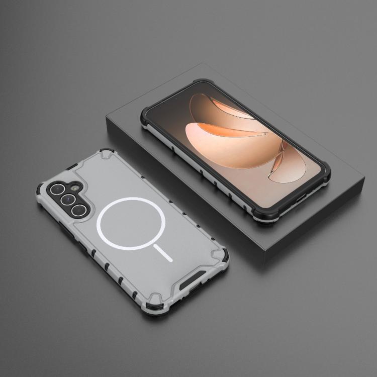 For Samsung Galaxy A54 5G Grating Solid Color MagSafe Magnetic Phone Case