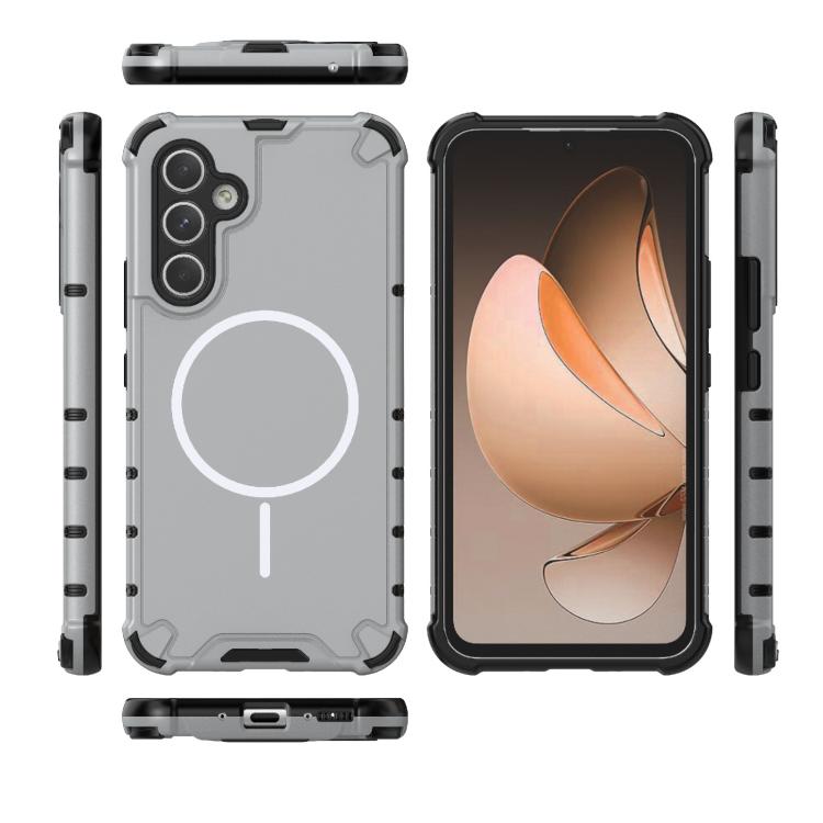 For Samsung Galaxy A54 5G Grating Solid Color MagSafe Magnetic Phone Case