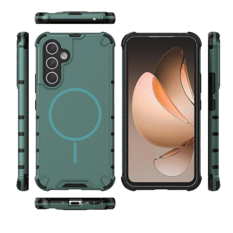 For Samsung Galaxy A54 5G Grating Solid Color MagSafe Magnetic Phone Case