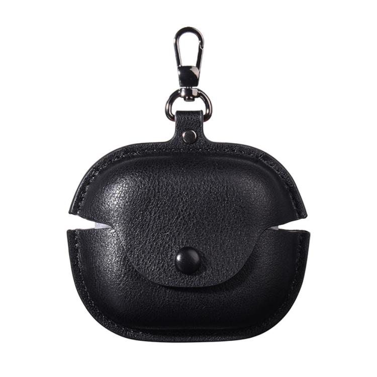 For Beats Powerbeats Pro 2 Business Leather Bluetooth Earphone Protective Case with Hook
