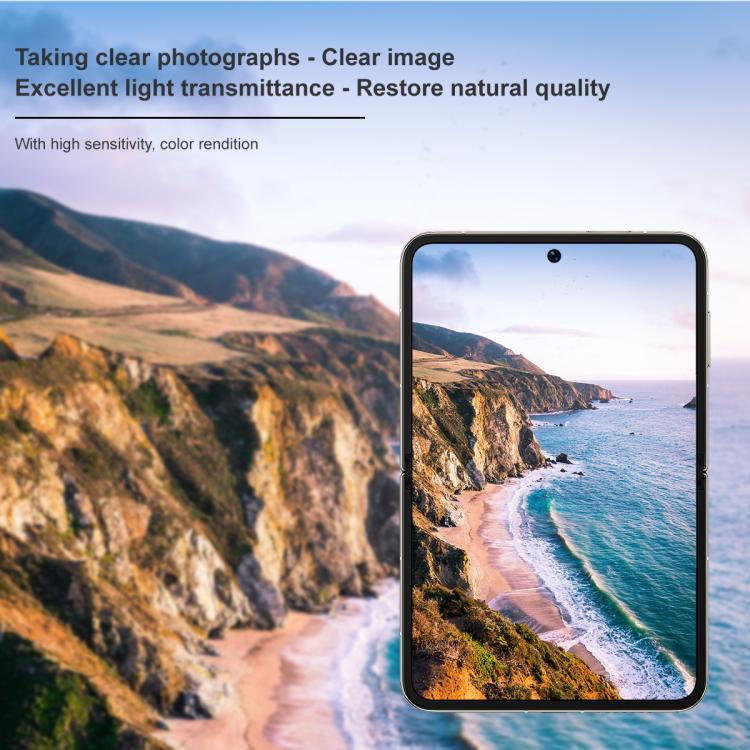 For Huawei Pura X 1 Sets imak Lens Film + Glass Rear Screen Sticker Black Version, Self-positioning Version