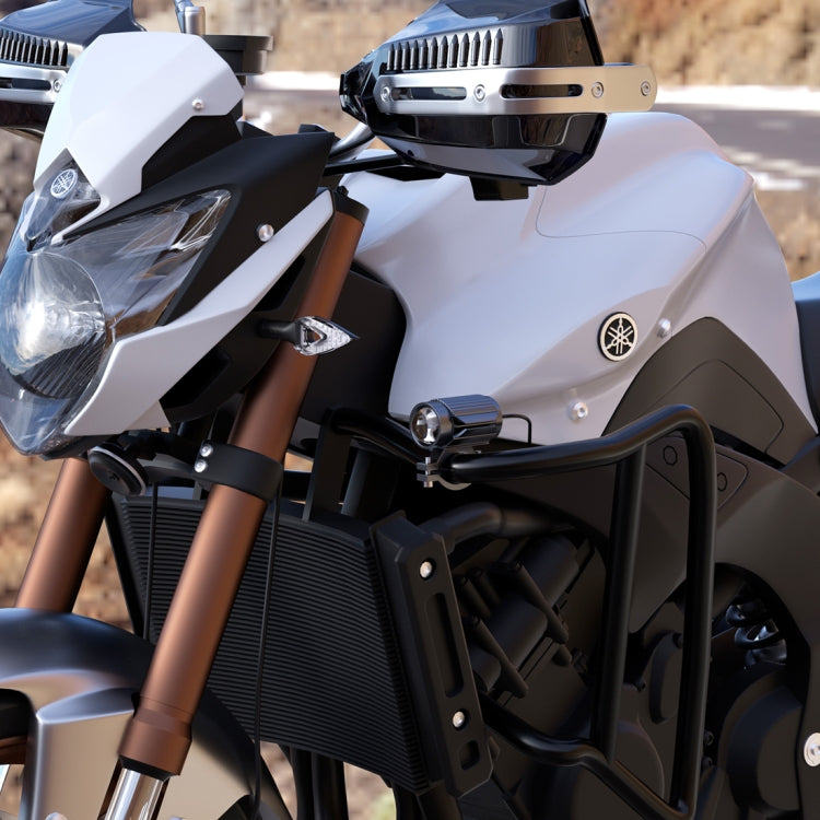 CS-1123A1 Motorcycle Electric Car Universal External LED Three-color Headlights Lens Spotlight, Handlebar Version