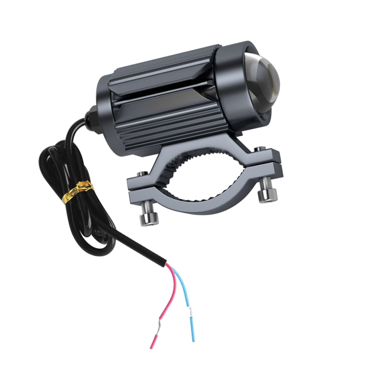 CS-1123A1 Motorcycle Electric Car Universal External LED Three-color Headlights Lens Spotlight, Handlebar Version