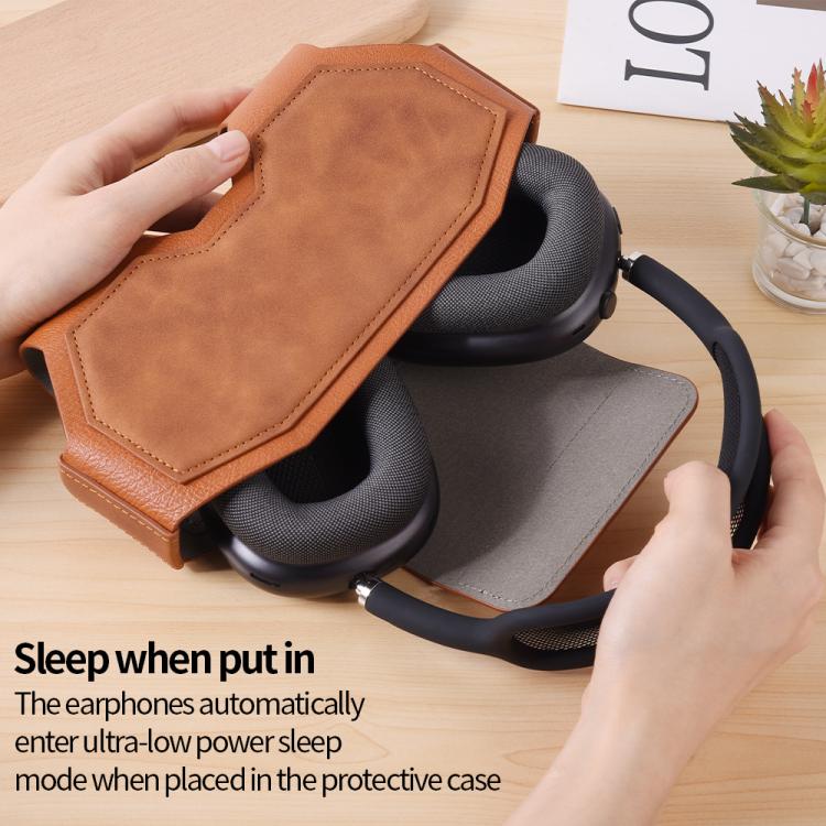 For Apple AirPods Max / AirPods Max 2 Business Retro Headset Protective Case