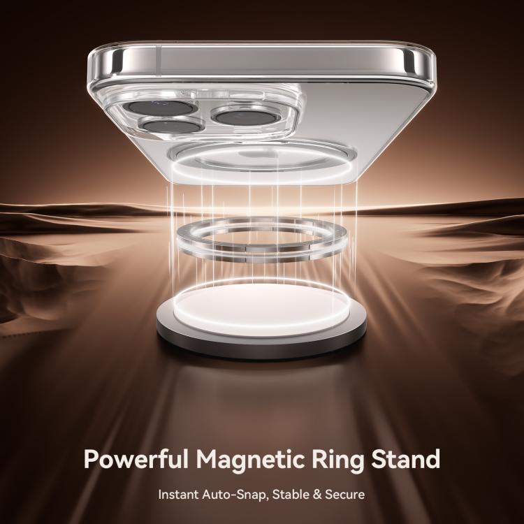 For iPhone 16 Pro JOYROOM JR-16JL6 Ultra-Thin Magnetic Phone Case with 360 Rotatable Ring