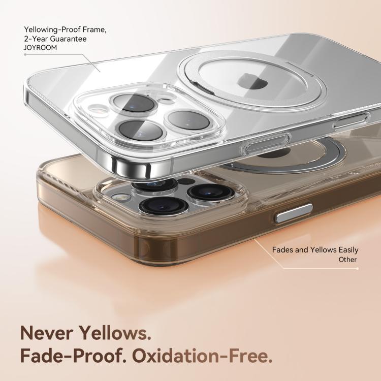 For iPhone 16 Pro JOYROOM JR-16JL6 Ultra-Thin Magnetic Phone Case with 360 Rotatable Ring