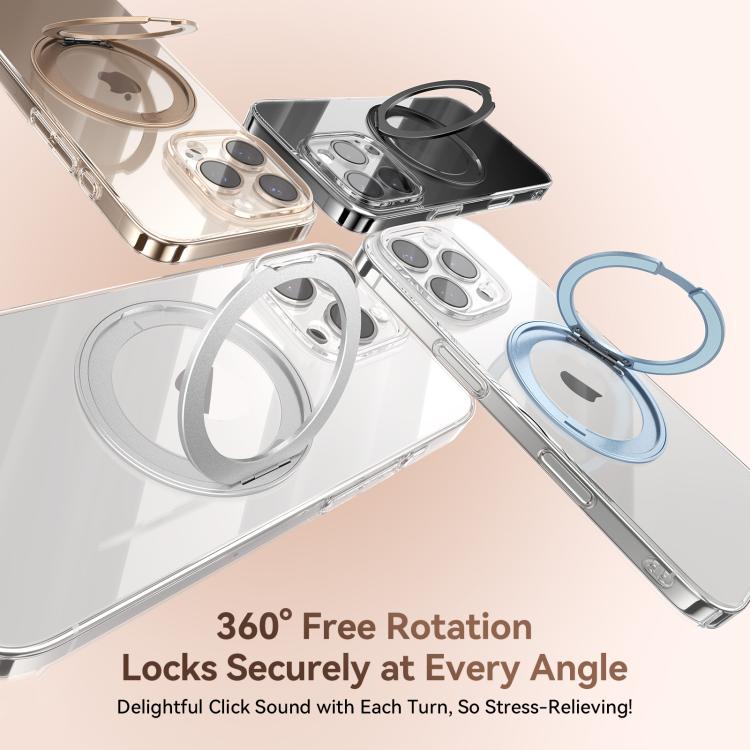 For iPhone 16 Pro JOYROOM JR-16JL6 Ultra-Thin Magnetic Phone Case with 360 Rotatable Ring