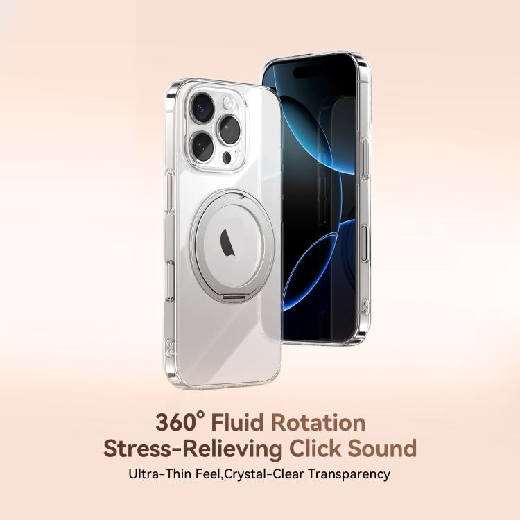For iPhone 16 Pro JOYROOM JR-16JL6 Ultra-Thin Magnetic Phone Case with 360 Rotatable Ring