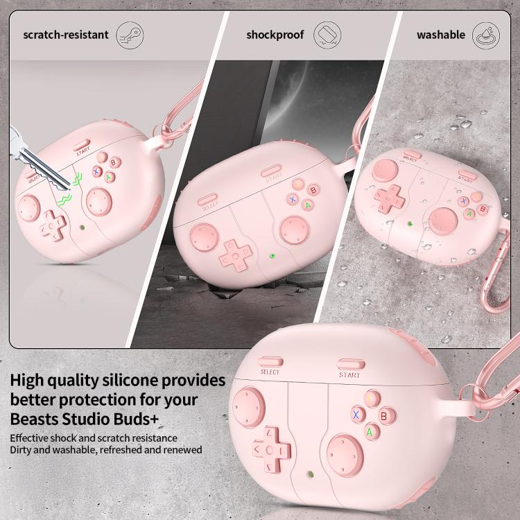 For Beats Studio Buds+ Retro Game Console Style Silicone Earbuds Case