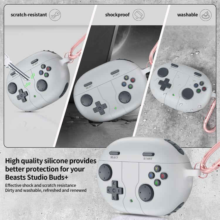 For Beats Studio Buds+ Retro Game Console Style Silicone Earbuds Case