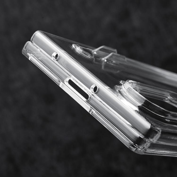 For Samsung Galaxy Z Fold7 5G Transparent Two-stage PC Phone Case with Pen Slot