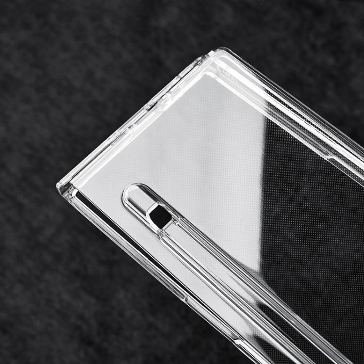 For Samsung Galaxy Z Fold7 5G Transparent Two-stage PC Phone Case with Pen Slot